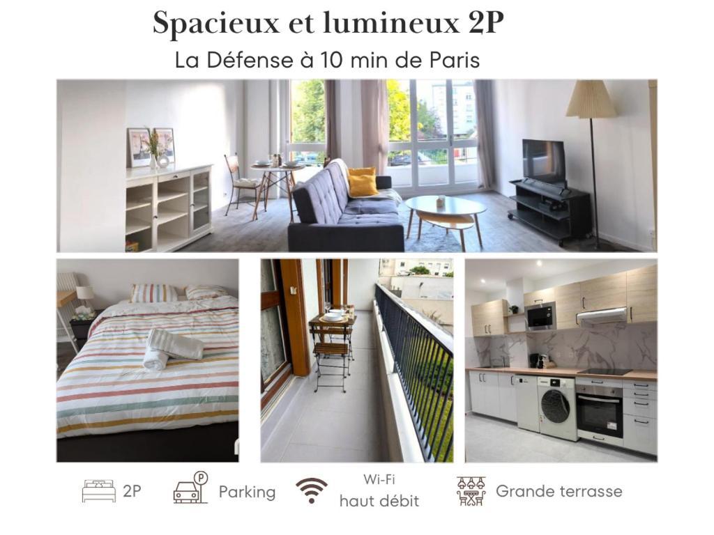 Evasion La Defense - Balcon & Wi-Fi, A 10 Min De Paris Daire Courbevoie Dış mekan fotoğraf